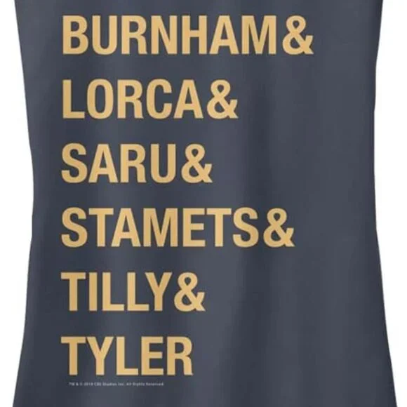 Star Trek Discovery Burnham Lorca Tank Top Racerback Blue Medium Chest: 32" New - Picture 4 of 9